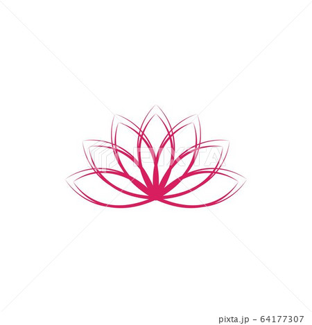 beauty lotus flower vector icon beauty lotus flower vector icon 64177307