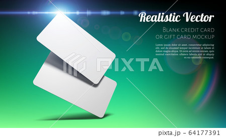 Blank Credit, Gift or Business Card Mockup. Blank Credit, Gift or Business Card Mockup. 64177391