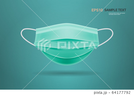 antiviral medical respiratory face mask protection against coronavirus health care surgical concept 64177792