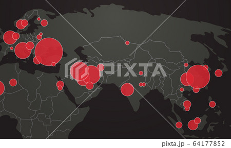 world map with location pins outbreak of coronavirus confirmed cases report worldwide globally world map with location pins outbreak of coronavirus confirmed cases report worldwide globally 64177852