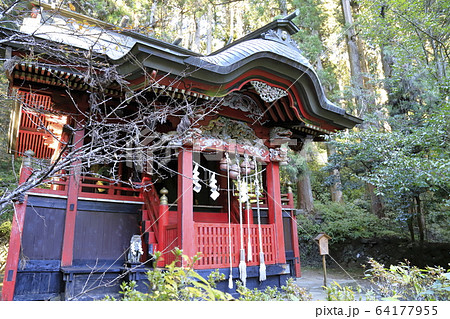 花園神社の本殿と三猿の彫刻 北茨城市 花園神社の本殿と三猿の彫刻 北茨城市 64177955