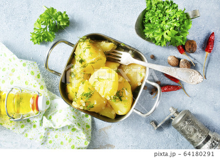 boiled potato boiled potato 64180291