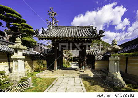 城下町龍野 如来寺 山門 兵庫県たつの市 城下町龍野 如来寺 山門 兵庫県たつの市 64183892