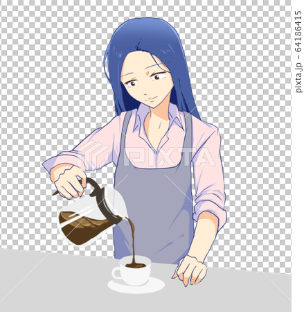 如何煮咖啡_女人 64186415