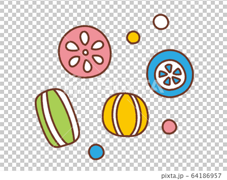 飴 和風のイラスト素材