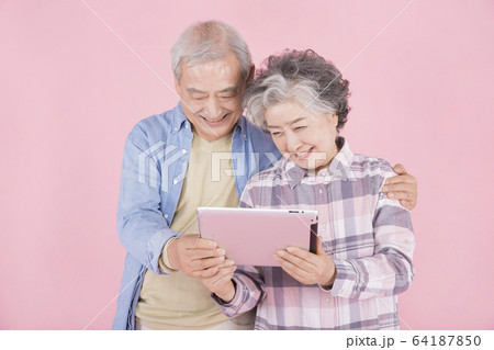 Happy senior life concept. Healthy activities in daily life of senior couple 361 Happy senior life concept. Healthy activities in daily life of senior couple 361 64187850