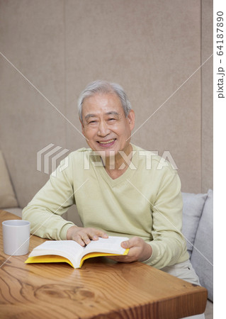 Happy senior life concept. Healthy activities in daily life of senior couple 315 64187890