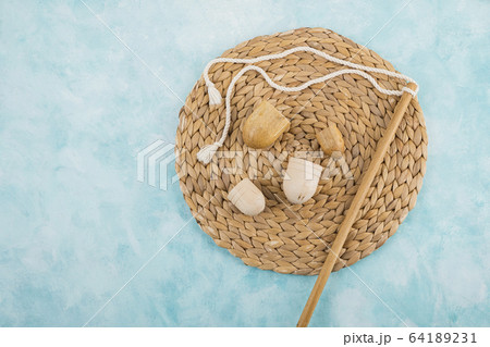 the Korean traditional wrapping cloth, refreshments and greeting card 133 the Korean traditional wrapping cloth, refreshments and greeting card 133 64189231