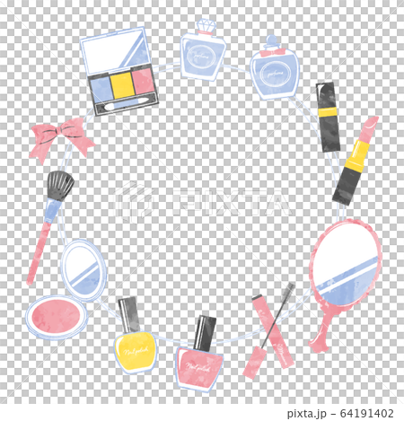 illustration of bath and make up 64191402