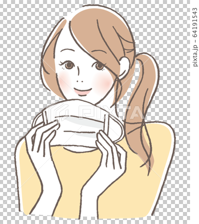 マスク　女性 64191543