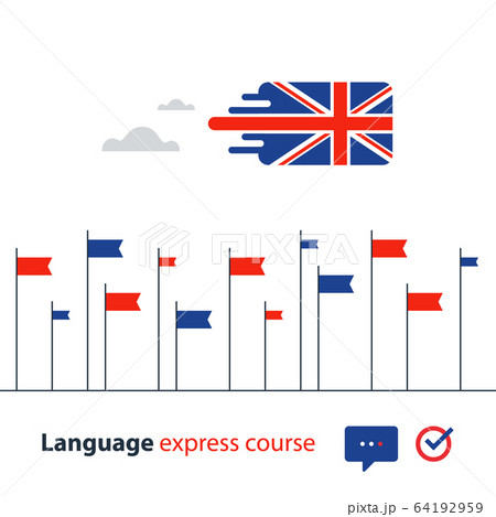 English language courses advertising concept 64192959