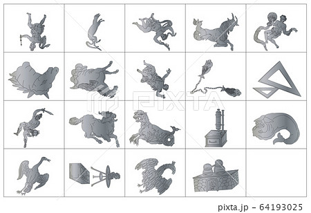 秋の星座線なし枠 64193025