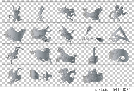 秋の星座線なし枠 64193025