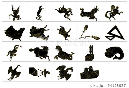 秋の星座線なし黒枠 秋の星座線なし黒枠 64193027