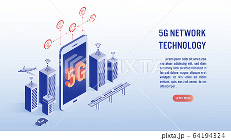 5G network wireless technology, high-speed internet concept 5G network wireless technology, high-speed internet concept 64194324