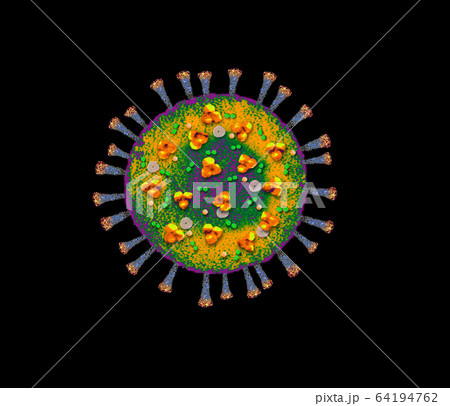 Digitally generated image of Coronavirus 64194762