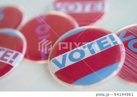 Close up of Vote buttons Close up of Vote buttons 64194861
