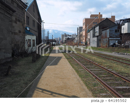 小樽 旧国鉄手宮線の散策路 小樽 旧国鉄手宮線の散策路 64195502
