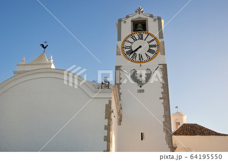 Clock Tower, St Maria of the Castle Church, Tavira, Eastern Algarve, Algarve, Portugal, 64195550