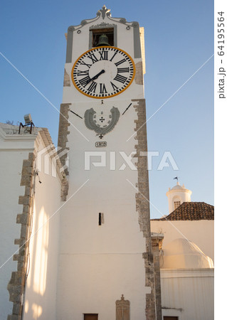 Clock Tower, St Maria of the Castle Church, Tavira, Eastern Algarve, Algarve, Portugal, 64195564