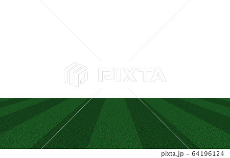 芝生のスポーツ運動場 スタジアム グラウンド サッカー場 ラグビーなどのイラスト素材