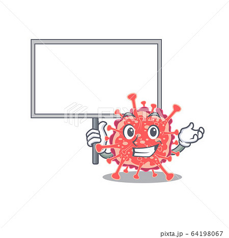An icon of polyploviricotina mascot design style bring a board 64198067