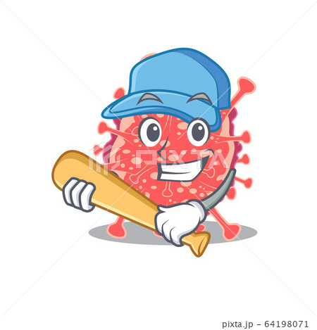 Picture of polyploviricotina cartoon character playing baseball 64198071
