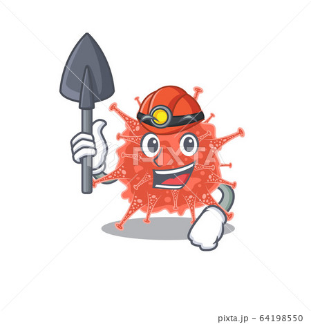 Cool miner worker of orthocoronavirinae cartoon character design Cool miner worker of orthocoronavirinae cartoon character design 64198550