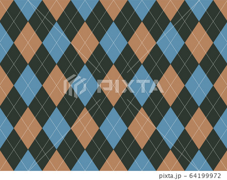 Argyle pattern seamless. Fabric texture 64199972