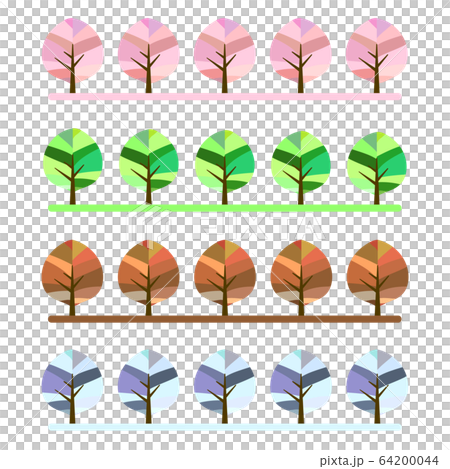 Set of row of trees 64200044