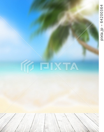 背景-夏-海-ビーチ-風景-イメージ 背景-夏-海-ビーチ-風景-イメージ 64200364