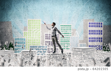 Study hard to become successful businessman. 64201505