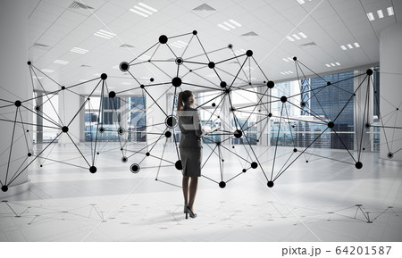 Networking and social communication concept as effective point f Networking and social communication concept as effective point f 64201587