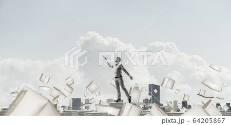 Study hard to become successful businessman. 64205867