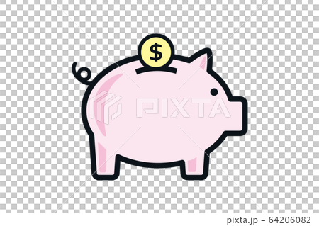 Pig piggy bank illustration Pig piggy bank illustration 64206082