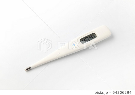 電子 体温計 平熱 白背景 64206294