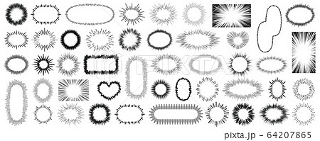 集中線セット 集中線セット 64207865