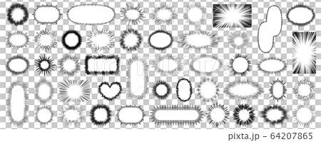 集中線セット 集中線セット 64207865