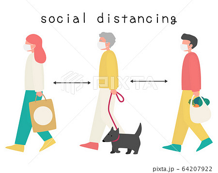 社会的距離 64207922