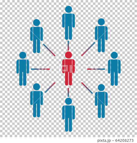 感染拡大　イラスト 64208273