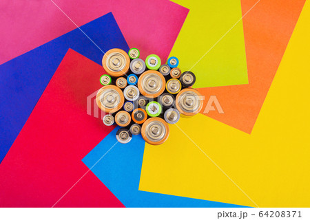 Energy, abstract colorful background. Top view of 64208371