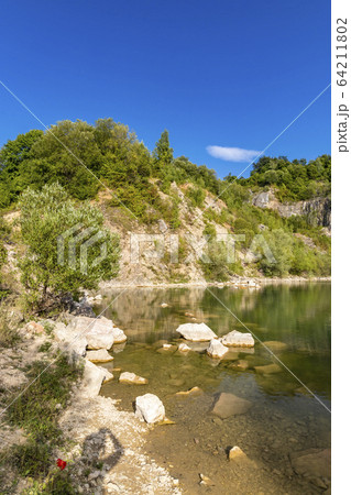 flooded former mine near Benatina, Sobrance 64211802