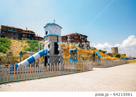 Colorful playground in Nessebar, Bulgaria Colorful playground in Nessebar, Bulgaria 64213061