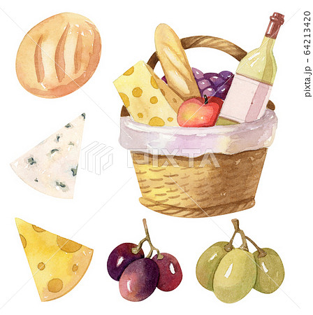 cheese and wine picnic basket