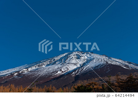 富士山頂（青空） 64214494