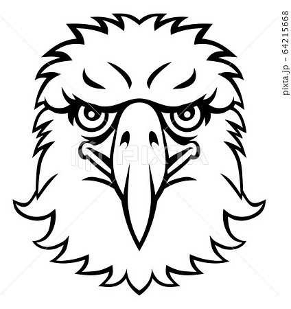 Eagle Mascot Cartoon Characterのイラスト素材