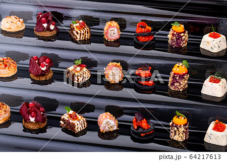 Fish and meat for visiting catering, for holidays and ceremonies, for restaurant, menu Fish and meat for visiting catering, for holidays and ceremonies, for restaurant, menu 64217613