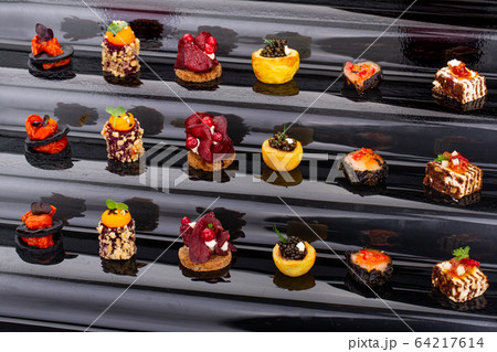 Fish and meat for visiting catering, for holidays and ceremonies, for restaurant, menu 64217614