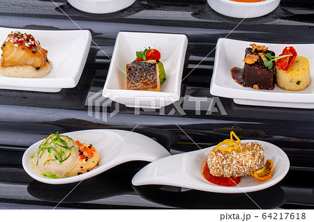 Fish and meat for visiting catering, for holidays and ceremonies, for restaurant, menu Fish and meat for visiting catering, for holidays and ceremonies, for restaurant, menu 64217618
