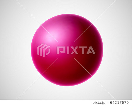 3D red ball isolated on white background. 3D red ball isolated on white background. 64217679